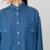 NAVY  リヨセルデニムセミワイドシャツ レディース商品サムネイル-7