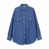 NAVY  リヨセルデニムセミワイドシャツ レディース商品サムネイル-11