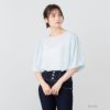 NAVY シフォン袖ぽよブラウス レディース