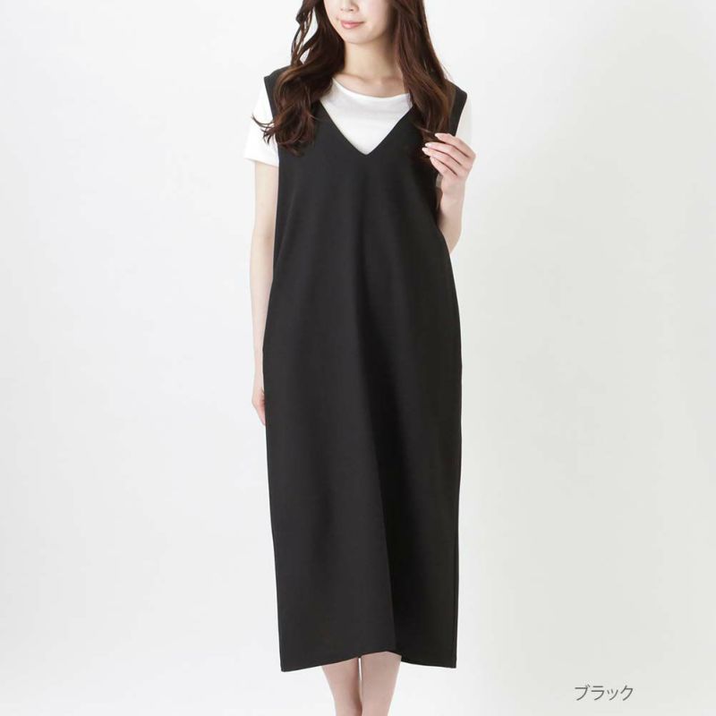 NAVY 麻ライクジャンスカアンサンブル レディース商品画像-2