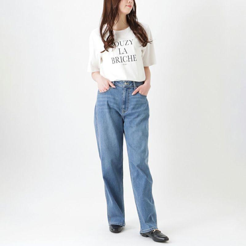 【田中美保さん着用】 NAVY GOOD STYLE JEANS バギーパンツ レディース