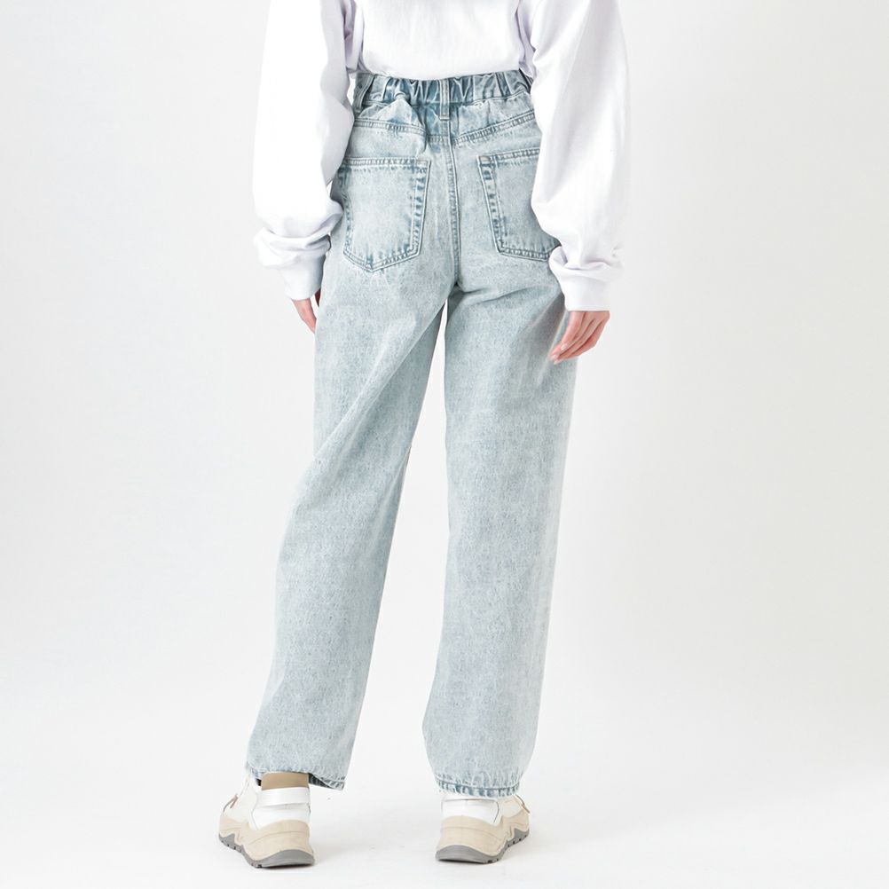 NAVY GOOD STYLE JEANS ダメージワイドパンツ レディース