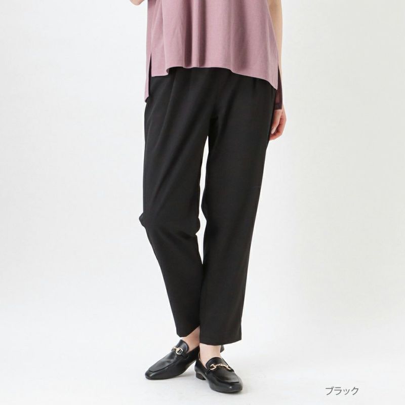 NAVY SARARI 冷感テーパードパンツ レディース商品画像-1
