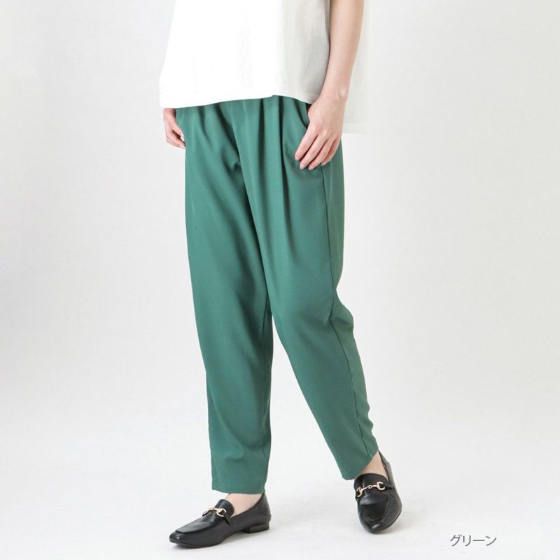 NAVY SARARI 冷感テーパードパンツ レディース商品画像-2