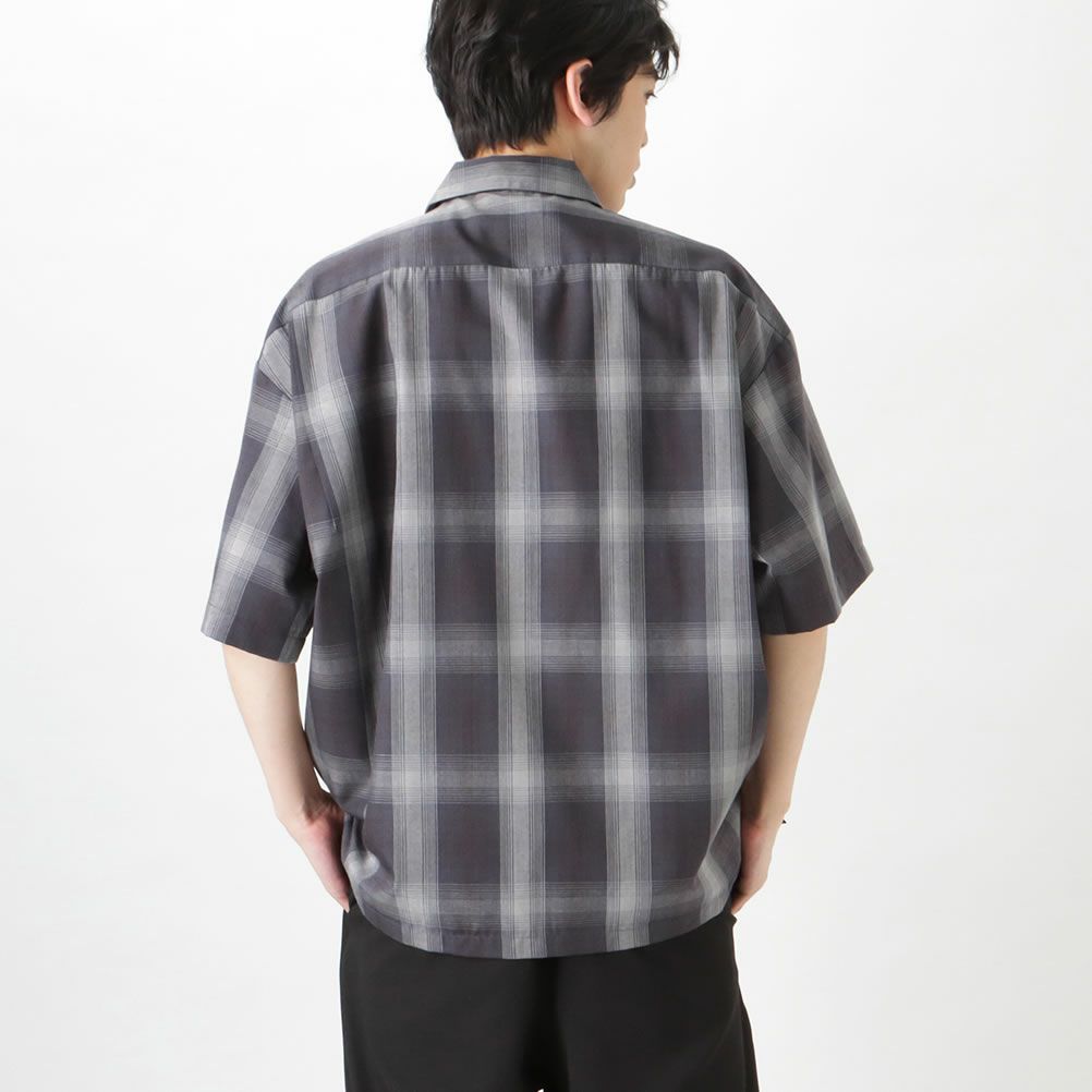 MOSSIMO オンブレチェック半袖シャツ メンズ商品サムネイル-5