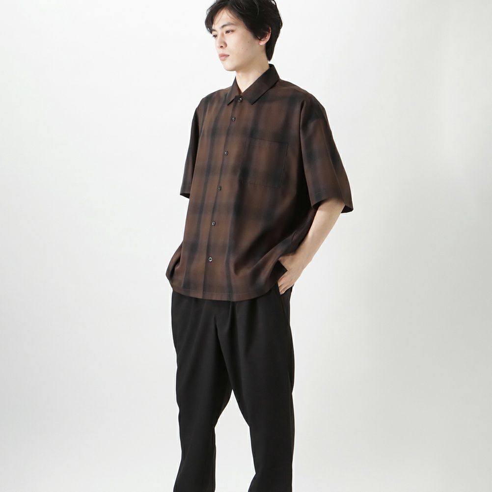 MOSSIMO オンブレチェック半袖シャツ メンズ商品サムネイル-6