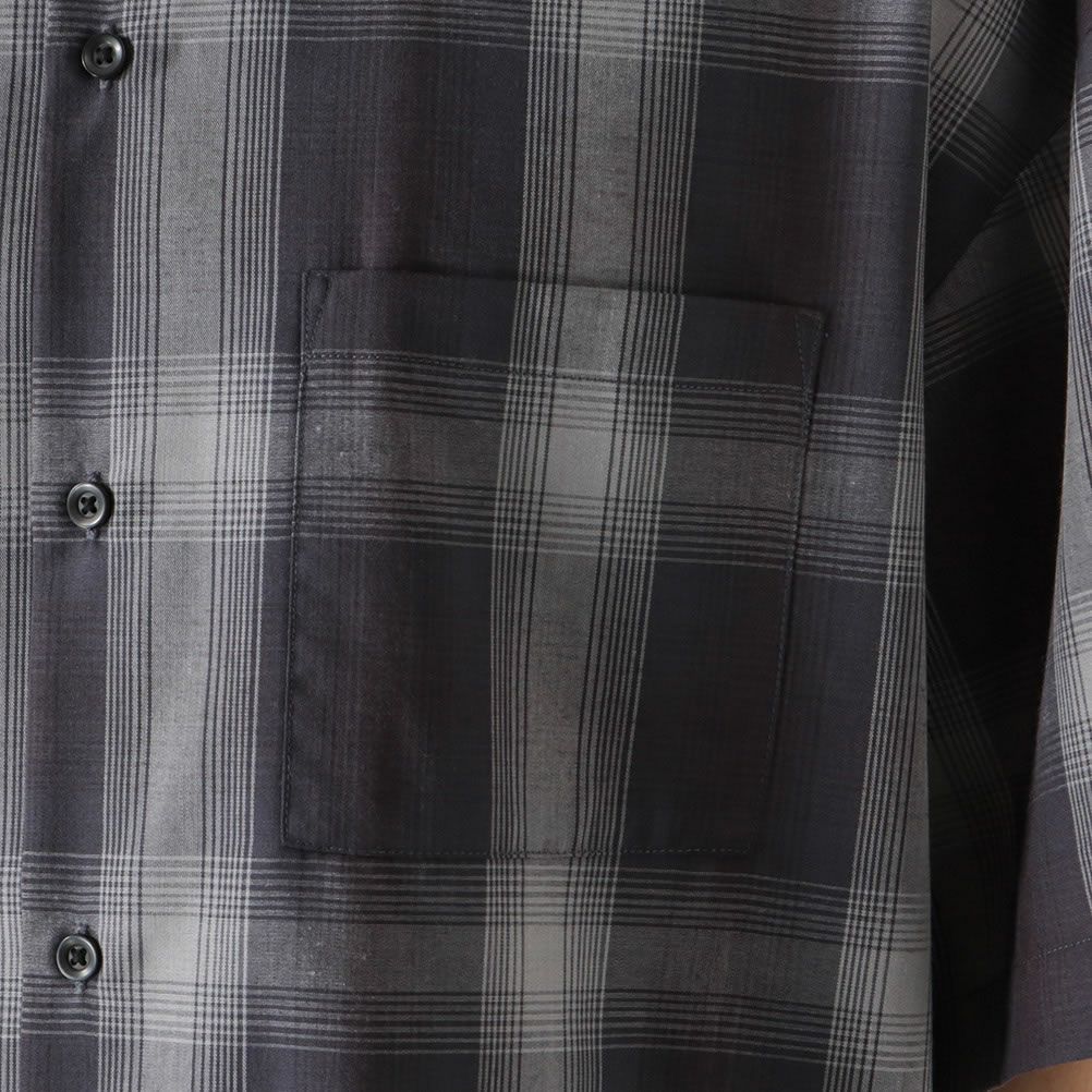 MOSSIMO オンブレチェック半袖シャツ メンズ