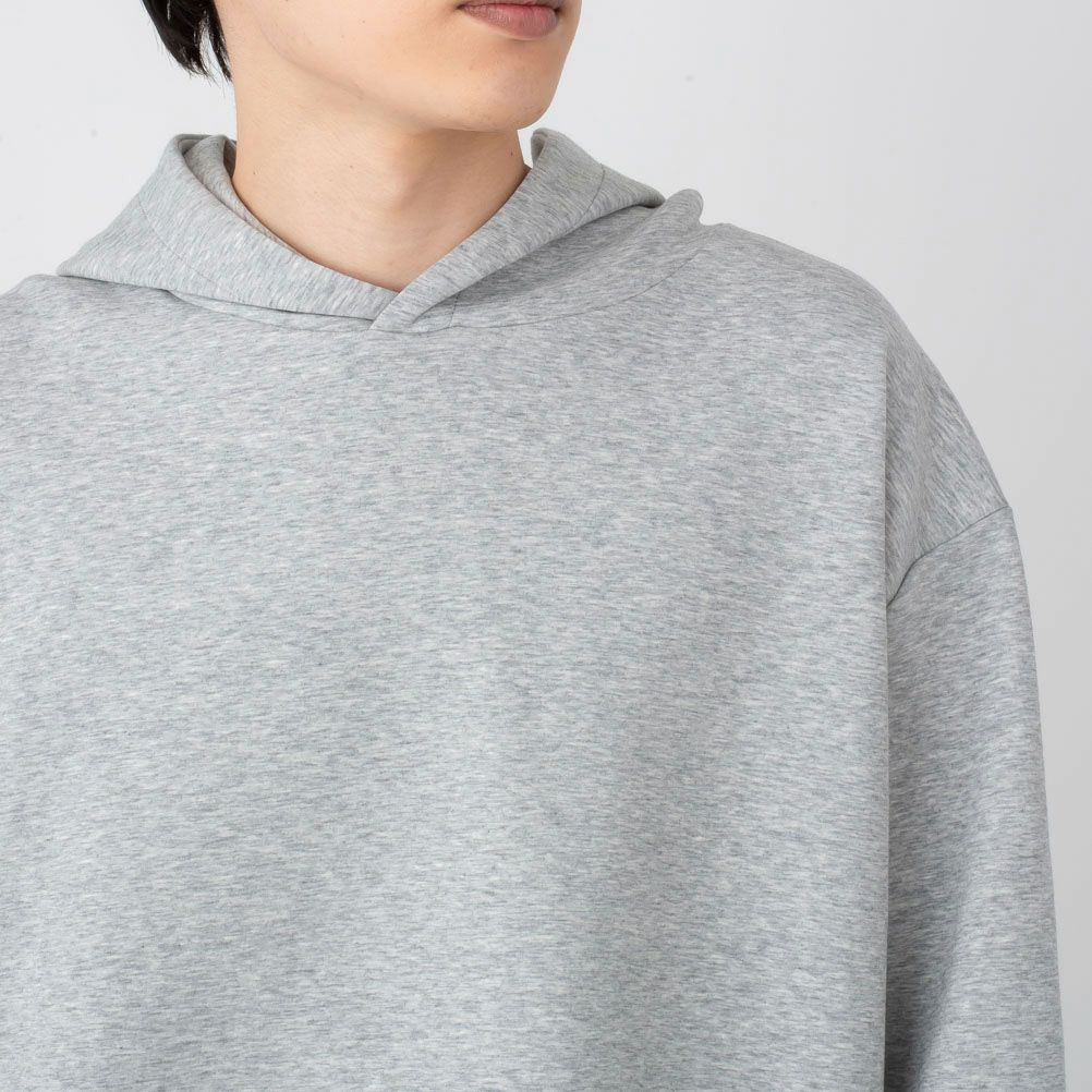 NAVY Feel Touch フーデットプルオーバーパーカー メンズ