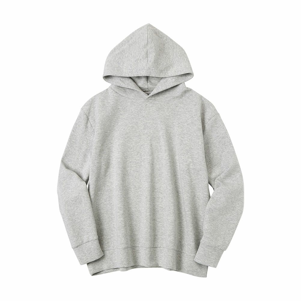 NAVY Feel Touch フーデットプルオーバーパーカー メンズ
