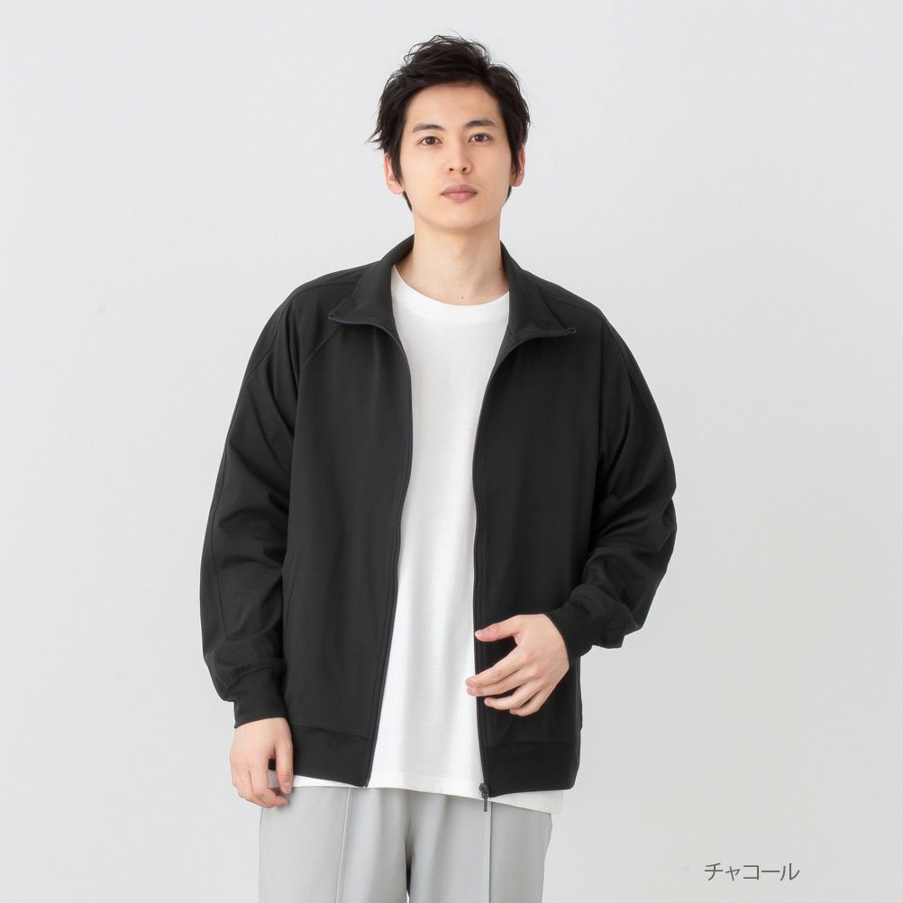 NAVY 4WAYストレッチトラックジャケット メンズ