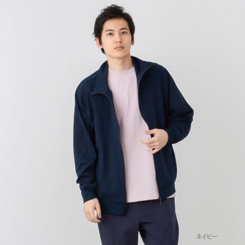 NAVY 4WAYストレッチトラックジャケット メンズ