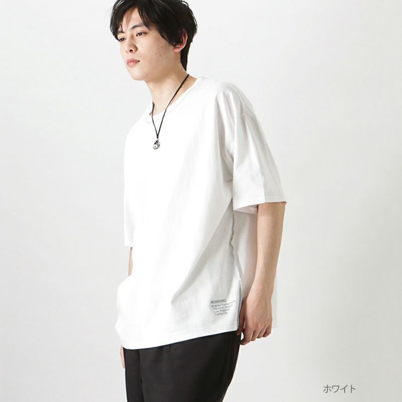 MOSSIMO カラーステッチ半袖Tシャツ メンズ