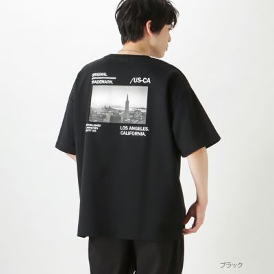 MOSSIMO カラーステッチ半袖Tシャツ メンズ