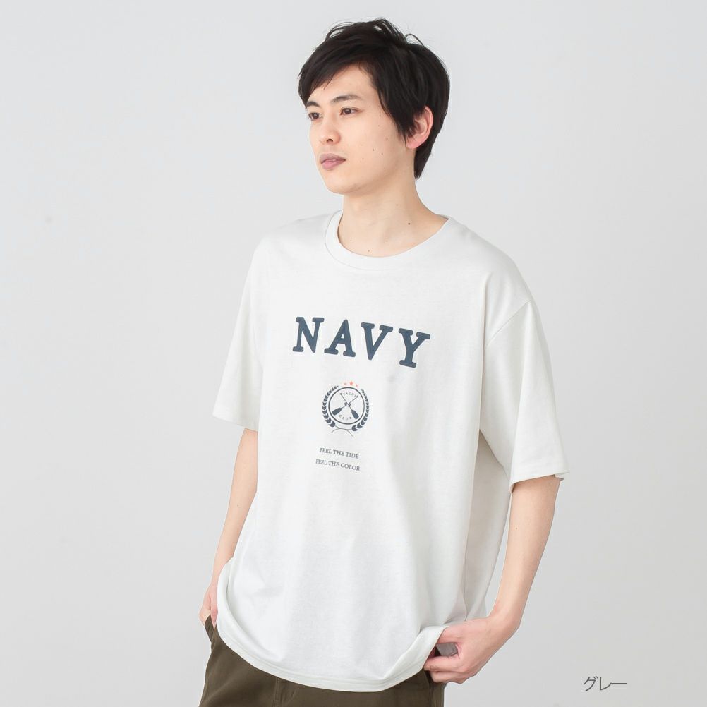 NAVY プリントTシャツ メンズ ネコポス 対応商品