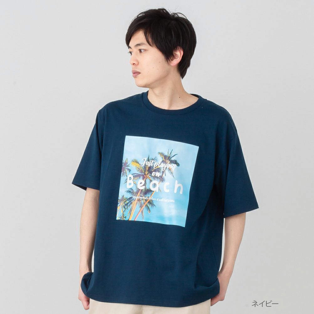 NAVY プリントTシャツ メンズ ネコポス 対応商品