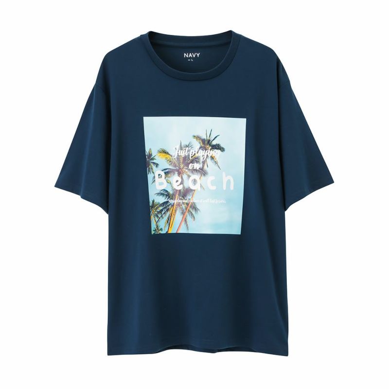 NAVY プリントTシャツ メンズ