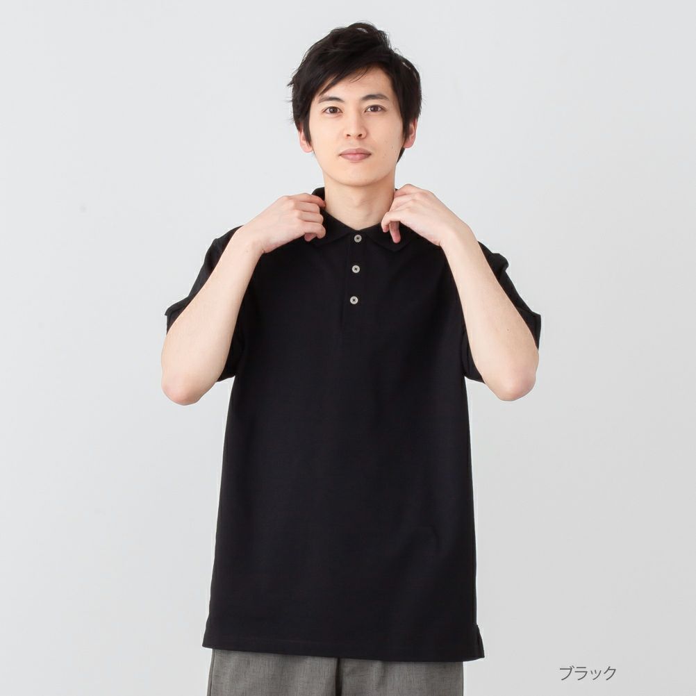 NAVY ドライカノコポロシャツ メンズ商品サムネイル-3