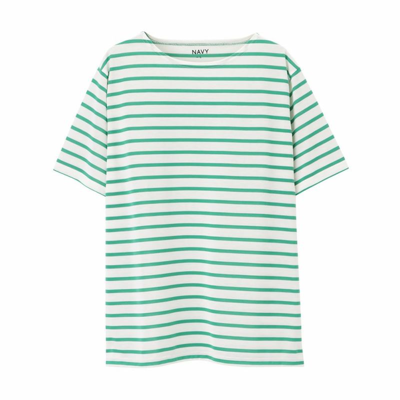 NAVY バスクボーダー半袖Tシャツ メンズ メール便 対応商品商品画像-12