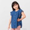 NAVY リヨセルデニムフリルシャツ キッズ