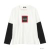 T-GRAPHICS フェイクレイヤードロングスリーブTシャツ キッズ ネコポス 対応商品