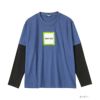T-GRAPHICS フェイクレイヤードロングスリーブTシャツ キッズ ネコポス 対応商品