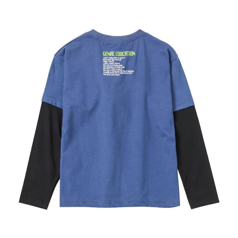 T-GRAPHICS  フェイクレイヤードロングスリーブTシャツ キッズ メール便 対応商品商品画像-4
