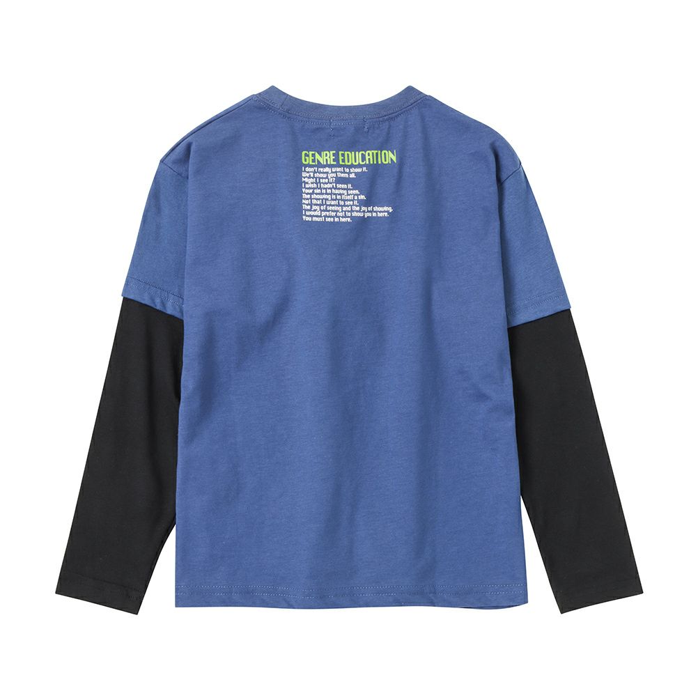 T-GRAPHICS フェイクレイヤードロングスリーブTシャツ キッズ ネコポス 対応商品