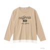 T-GRAPHICS 裾フェイクレイヤードロングスリーブTシャツ キッズ ネコポス 対応商品