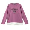 T-GRAPHICS 裾フェイクレイヤードロングスリーブTシャツ キッズ ネコポス 対応商品