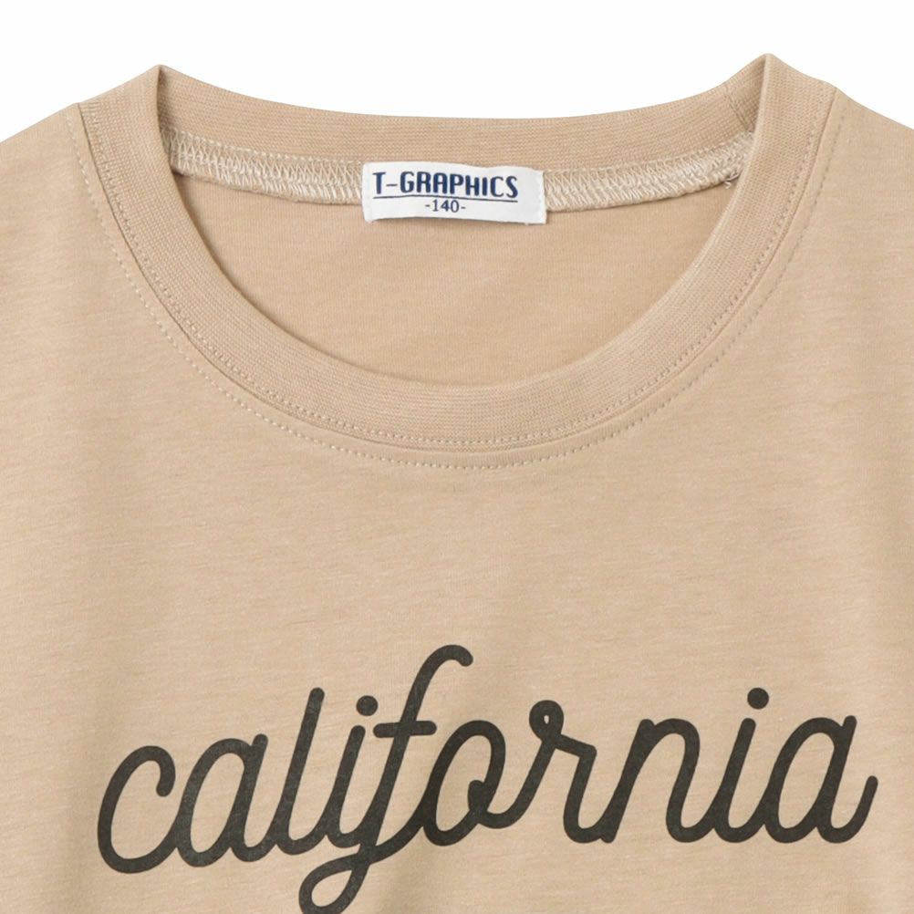 T-GRAPHICS 裾フェイクレイヤードロングスリーブTシャツ キッズ ネコポス 対応商品