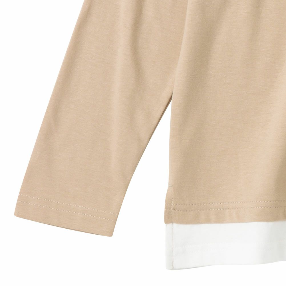 T-GRAPHICS  裾フェイクレイヤードロングスリーブTシャツ キッズ メール便 対応商品商品サムネイル-5