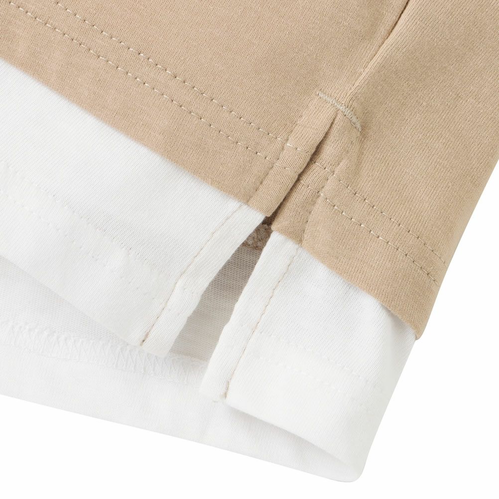 T-GRAPHICS  裾フェイクレイヤードロングスリーブTシャツ キッズ メール便 対応商品商品画像-9