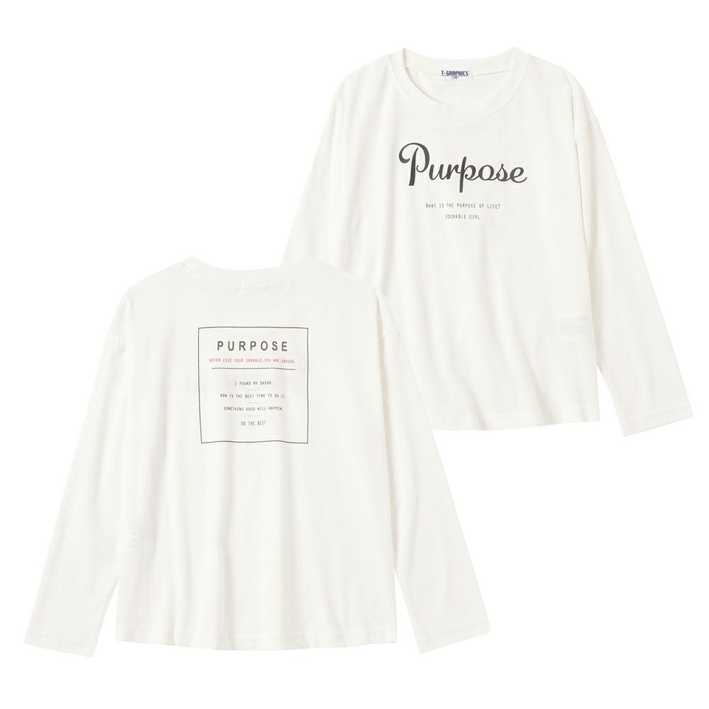 [期間限定価格]T-GRAPHICS  ロゴプリントロングスリーブTシャツ キッズ メール便 対応商品商品サムネイル-1