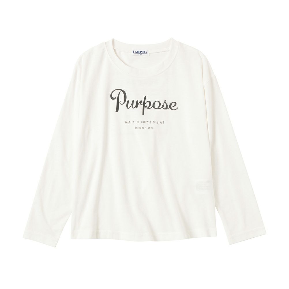 T-GRAPHICS ロゴプリントロングスリーブTシャツ キッズ ネコポス 対応商品