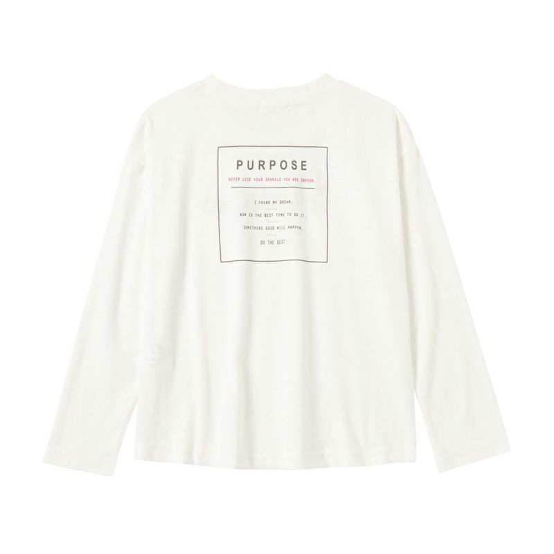 T-GRAPHICS  ロゴプリントロングスリーブTシャツ キッズ メール便 対応商品商品画像-5