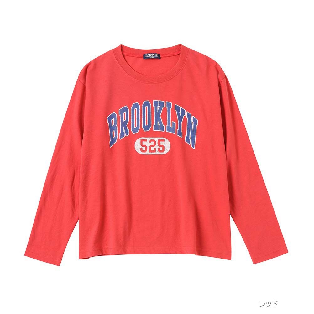 T-GRAPHICS アメカジロゴロングスリーブTシャツ キッズ ネコポス 対応商品