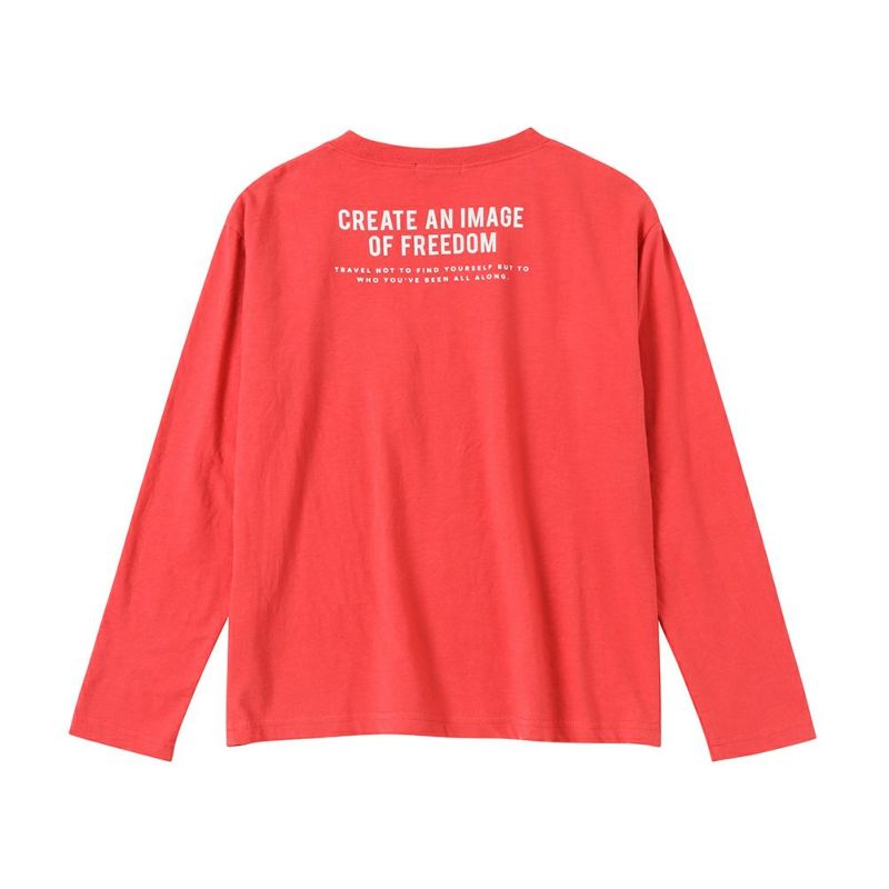 T-GRAPHICS  アメカジロゴロングスリーブTシャツ キッズ ネコポス 対応商品商品画像-2