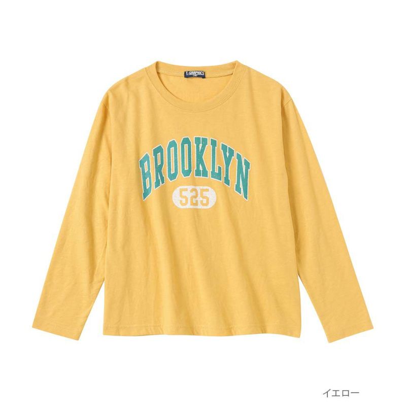 T-GRAPHICS  アメカジロゴロングスリーブTシャツ キッズ メール便 対応商品商品画像-3