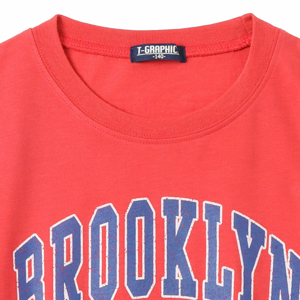 T-GRAPHICS  アメカジロゴロングスリーブTシャツ キッズ メール便 対応商品商品サムネイル-5
