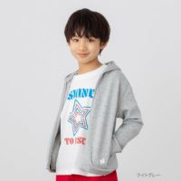 NAVY feel touch フーデットジップパーカー キッズ