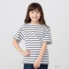 NAVY バスクボーダー半袖Tシャツ キッズ メール便 対応商品商品サムネイル-1
