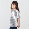 NAVY バスクボーダー半袖Tシャツ キッズ メール便 対応商品商品サムネイル-5