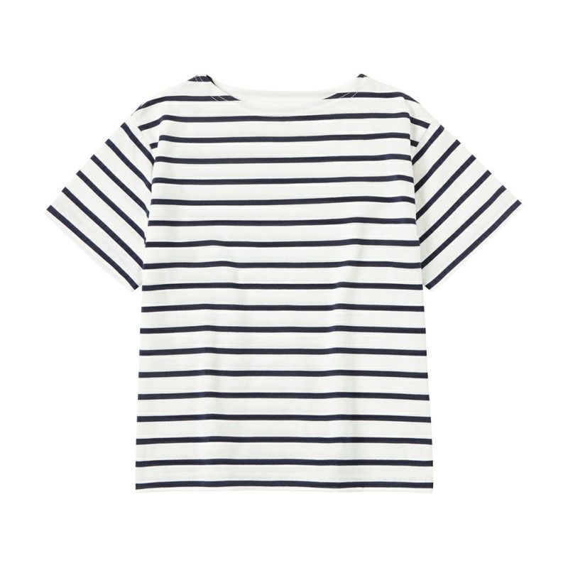 NAVY バスクボーダー半袖Tシャツ キッズ メール便 対応商品商品画像-11