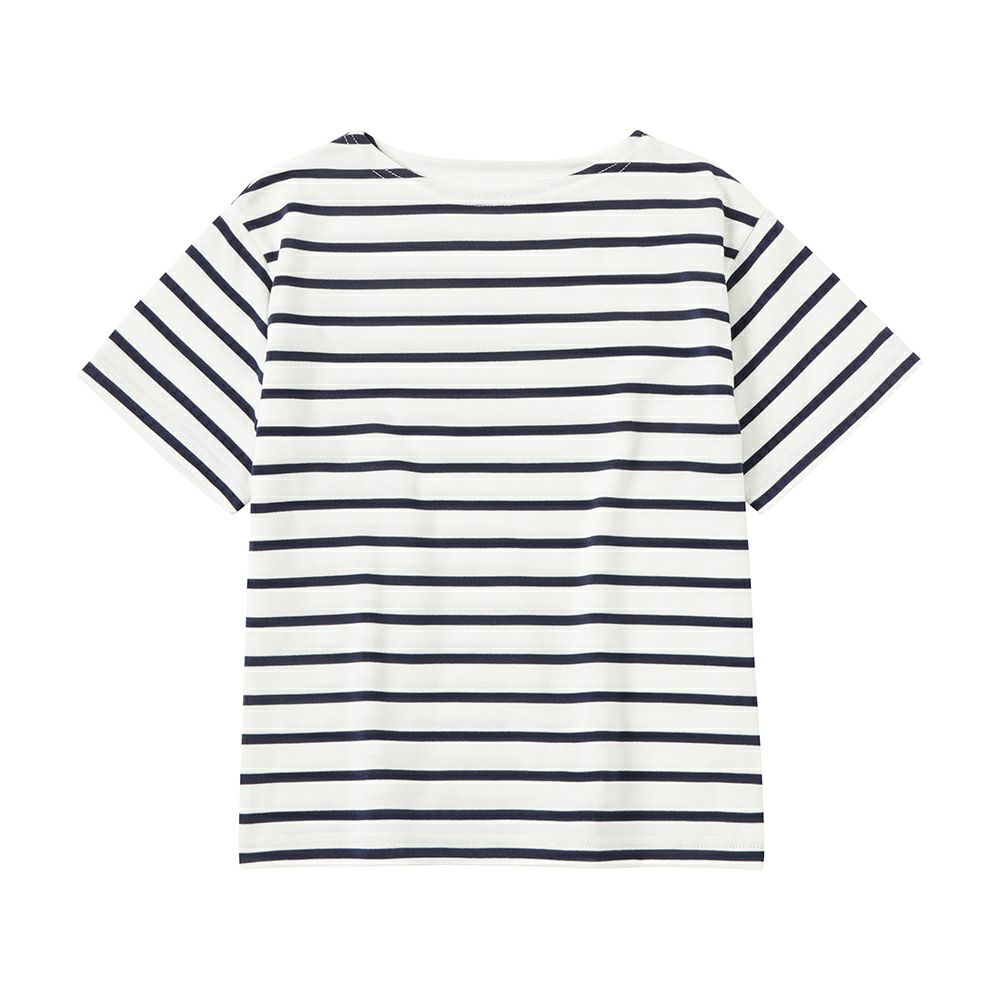 NAVY バスクボーダー半袖Tシャツ キッズ メール便 対応商品商品サムネイル-11
