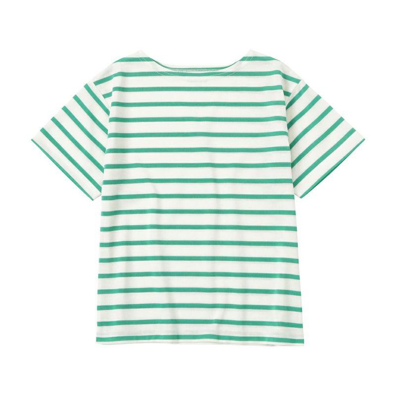 NAVY バスクボーダー半袖Tシャツ キッズ メール便 対応商品商品画像-12