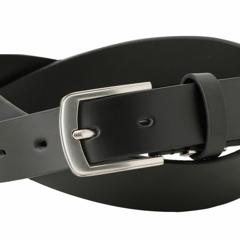 30mm 牛革無地ピンバックルベルト メンズ商品画像-4