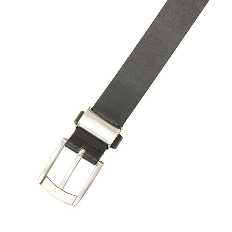 30mm 牛革無地ピンバックルベルト メンズ商品画像-6