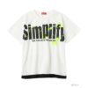Simplify ポンチ素材 ロゴフェイクレイヤードTシャツ キッズ ネコポス 対応商品