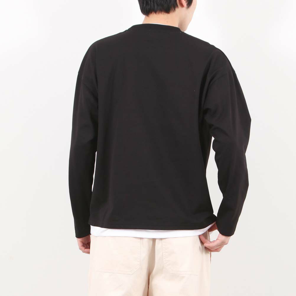 NAVY フェイクレイヤードロングスリーブTシャツ メンズ