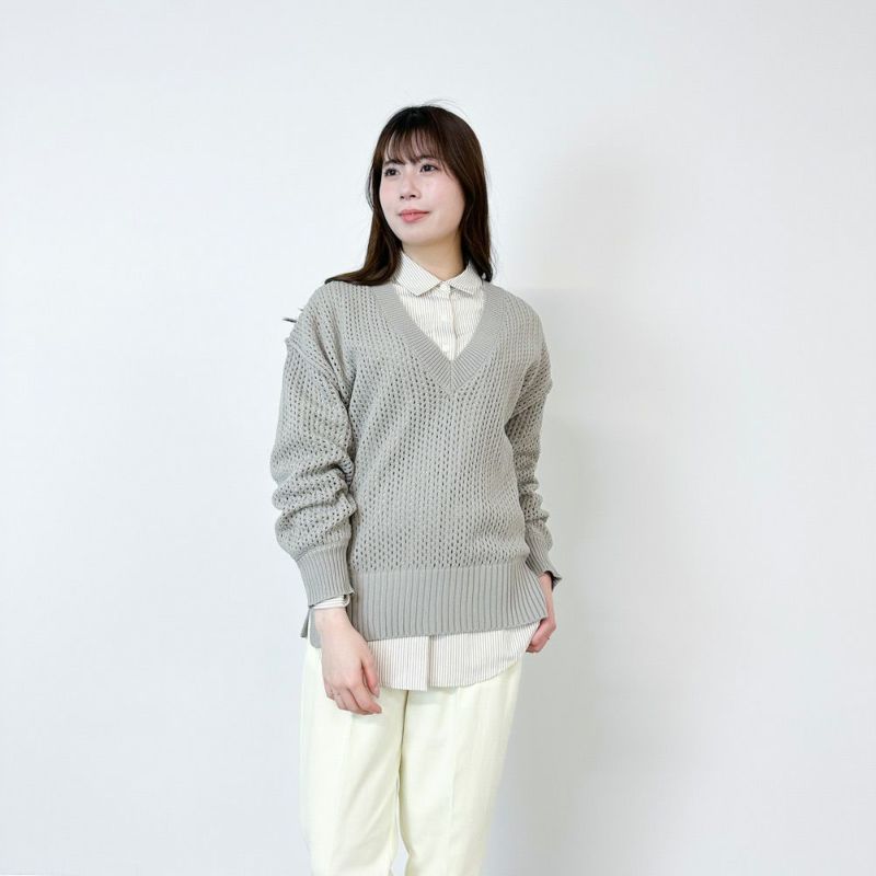 GOOD CREW メッシュニットプルオーバー レディース商品画像-4